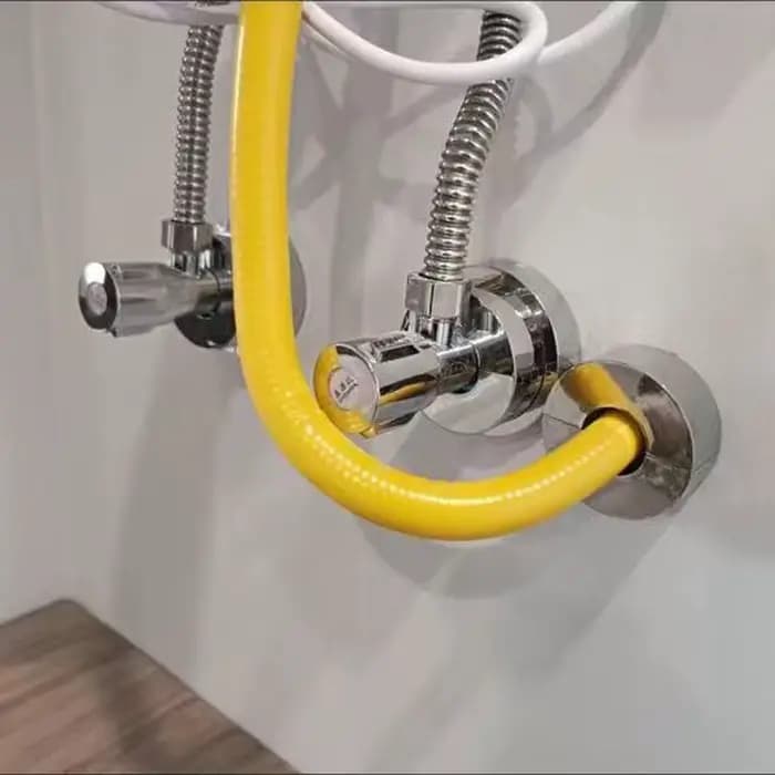 Trou de robinet télescopique couvercle décoratif salle de bains mur tuyau de douche bouchon couvercle de trou de robinet chromé rehausser le boîtier de trou de robinet