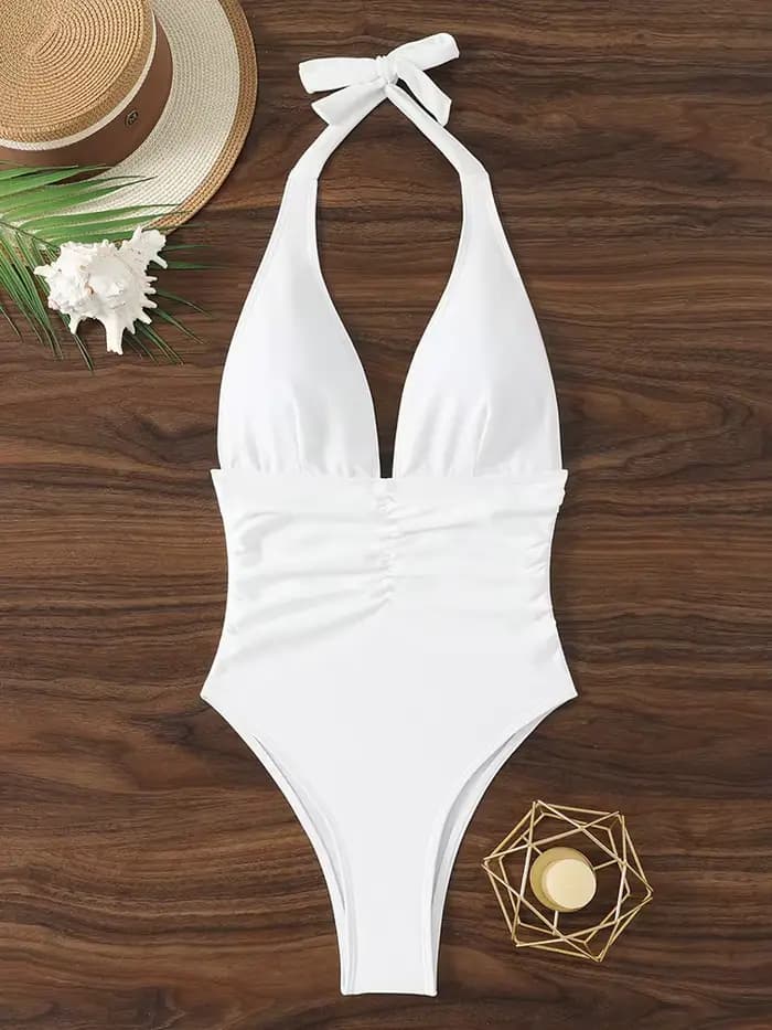 Maillot de bain halter pour femme