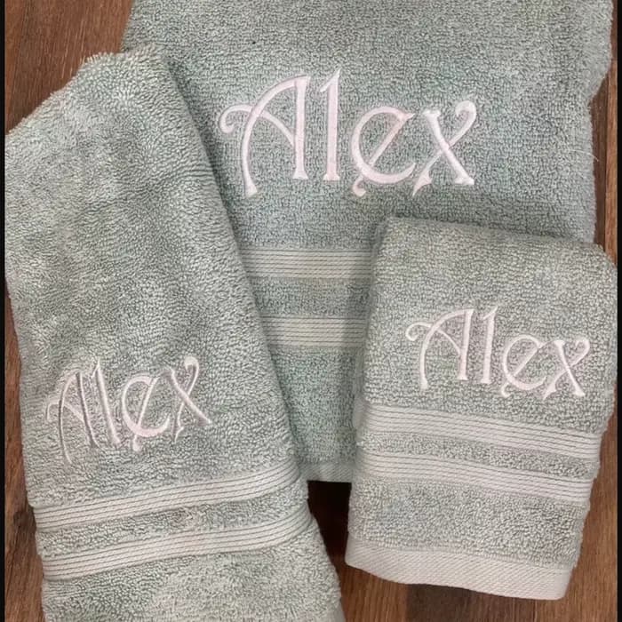 Serviette de Bain avec Nom Personnalisé