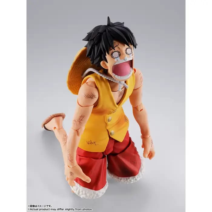 BANDAI One Piece S.H.Figuarts SHF Monkey.D.Luffy-Marineford Figurine d'action Anime Modèle Jouets