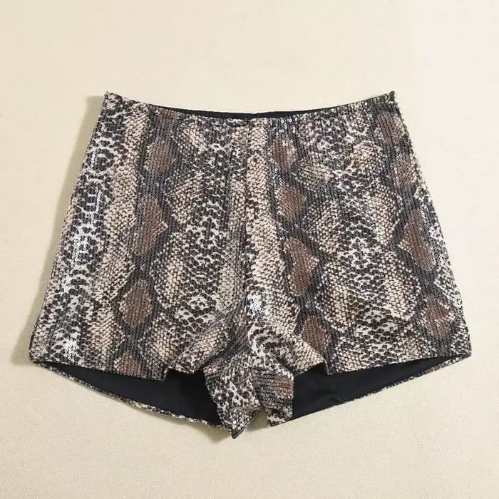 CM.YAYA-Leggings à imprimé léopard pailmétrage pour femme