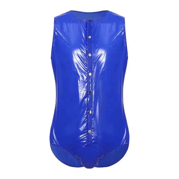 Maillot de bain brillant une pièce pour homme