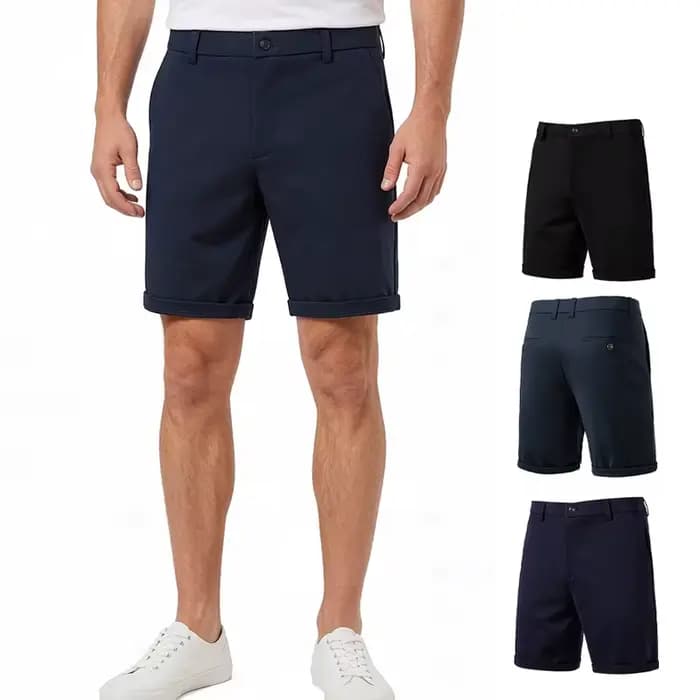 Shorts décontractés pour hommes, shorts de golf légers avec 4 poches, extensibles, séchage rapide, shorts de travail confortables