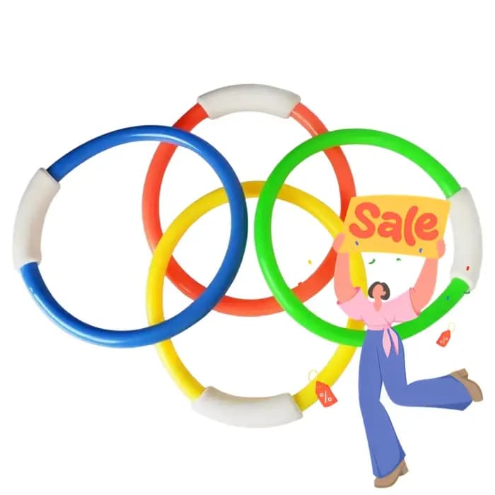 Anneaux de plongée coulants, jeux de plongée en piscine, jouets colorés, accessoires de natation, récupération sous-marine, entraînement au développement des compétences