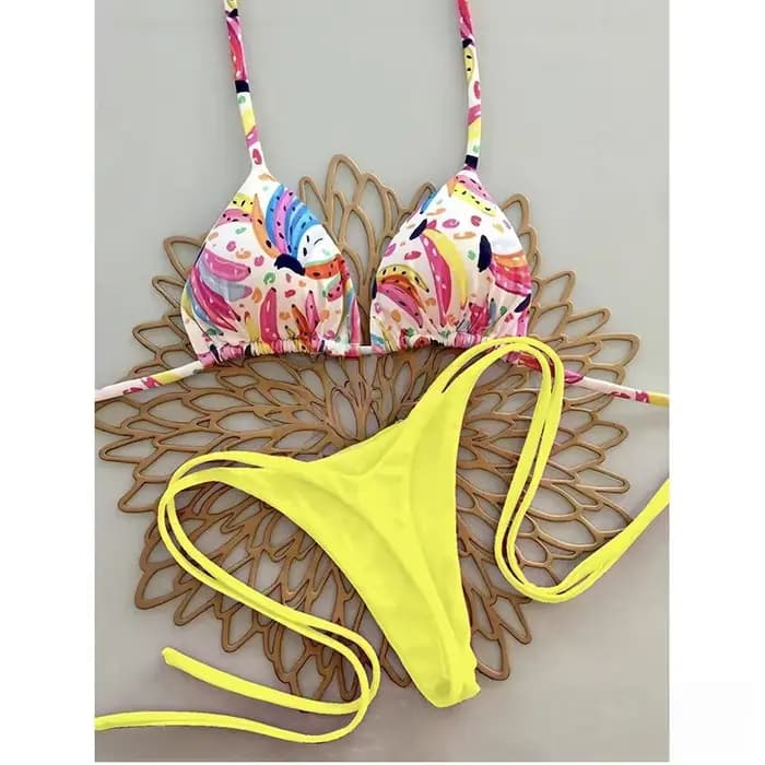 Ensemble Bikini imprimé maillot de bain plage Sexy maillots