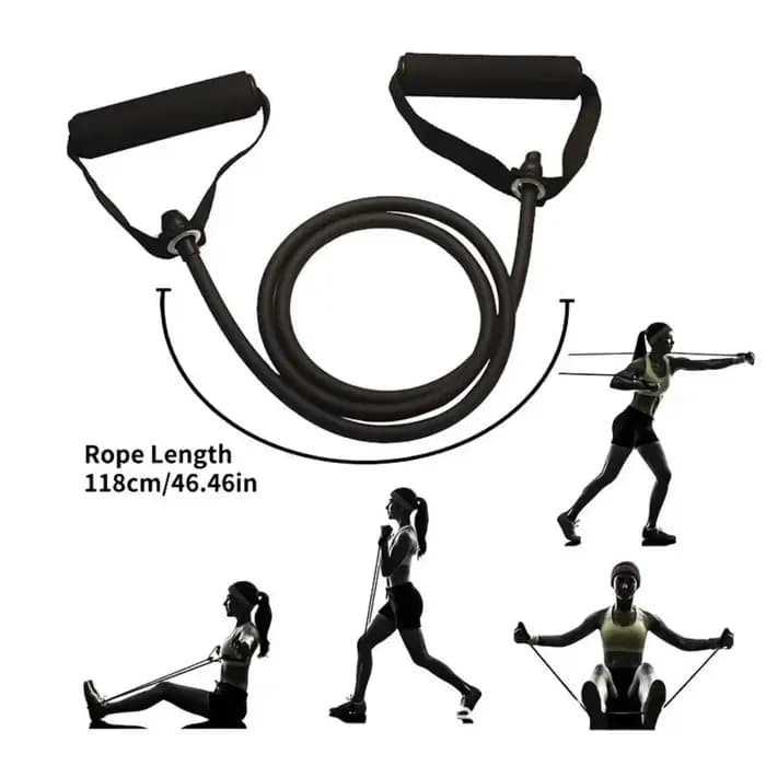 Bandes de résistance avec poignées, bandes d'exercice, bandes d'entraînement avec poignées pour hommes et femmes, équipement de musculation à la maison