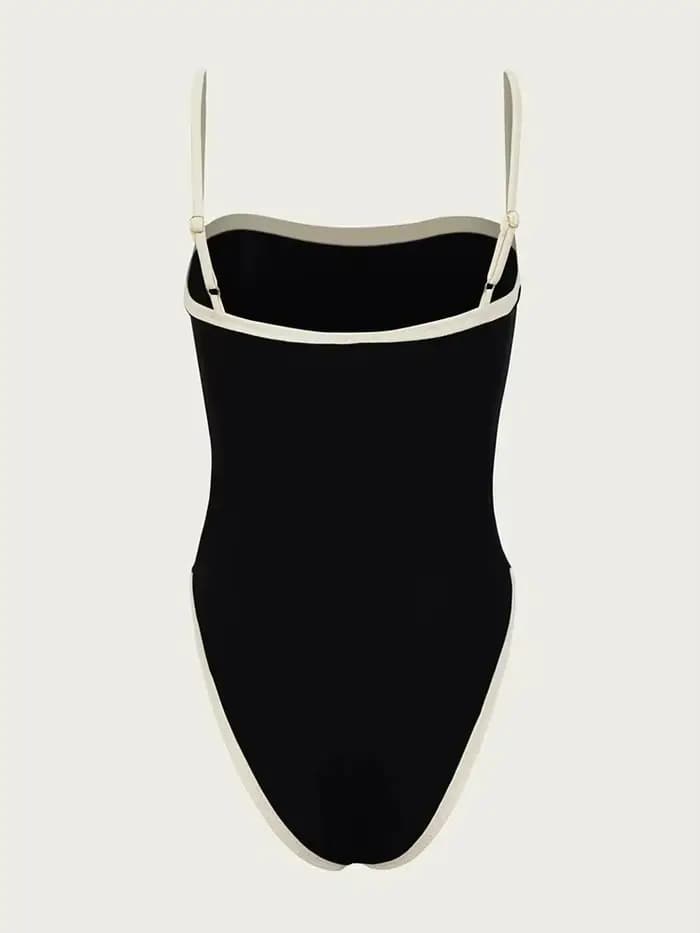 Maillot de bain une pièce, sexy, résistant, pour femmes, vêtements de plage, patchwork