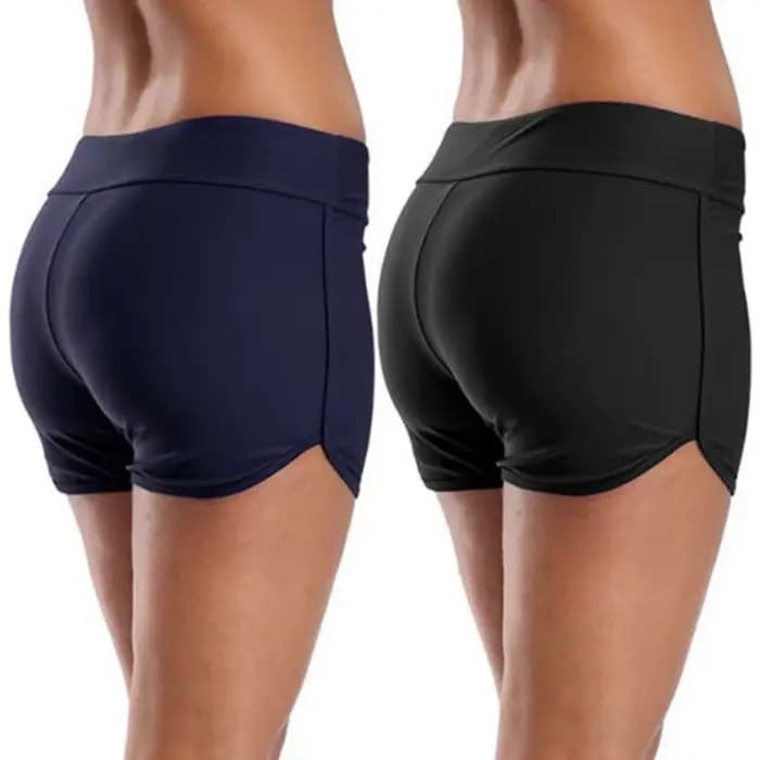 Short de bain femme taille haute conseil maillot de bain short de bain bas de maillot de bain couleur unie garçon Shorts dames maillot de bain troncs