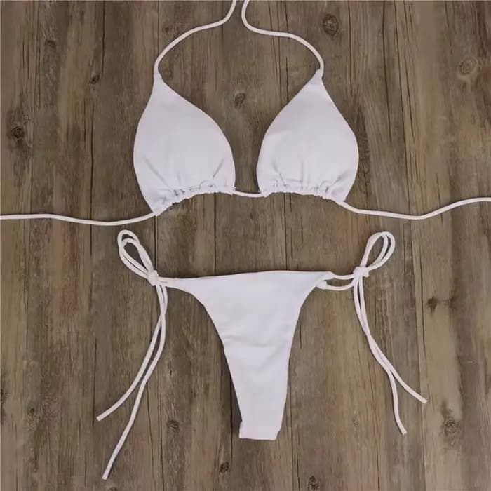Maillot de bain d'été femmes Sexy Bikini ensemble push-up rembourré soutien-gorge string deux pièces maillots