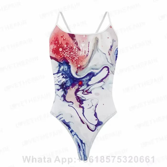 Maillot de bain une pièce, Sexy, Bikini, Triangle, sangle fine, fonction sport, entraînement, compétition, pour femmes