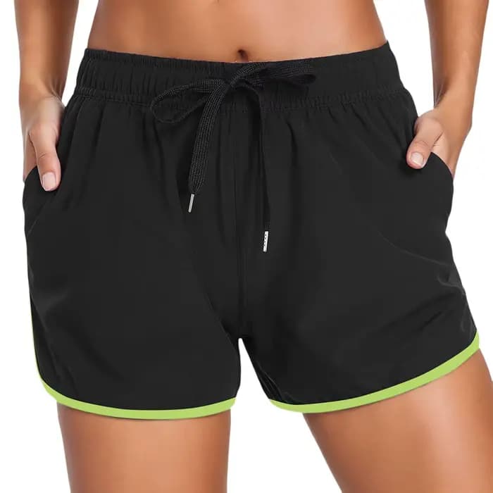 Shorts de bain pour femmes, shorts de sport à séchage rapide, shorts de bikini d'été, shorts de sport aquatiques, shorts de gym pour femmes