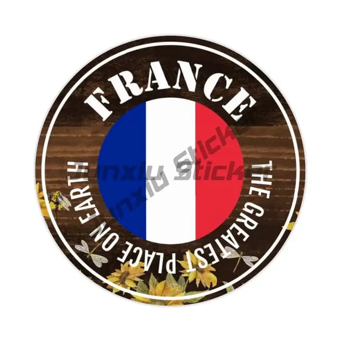 Autocollants de chiffres de drapeau de France, étiquette étanche de la tour Eiffel de Cannes, Paris, JDM, pour pick-up, camping-car, ordinateur portable, accessoires en PVC