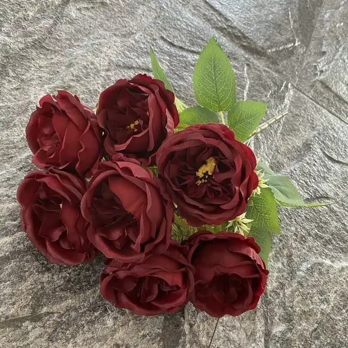 Bouquet de Roses Artificielles, Accessoires de Photographie de Mariage, Fleur pour Maison, Salon, Jardin, Hôtel, Bureau, Décoration de Poubelle Rose Bleue