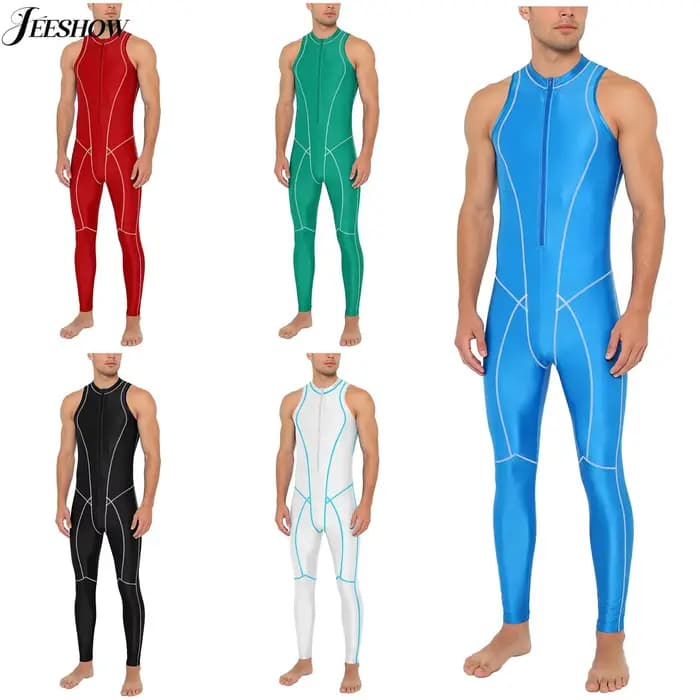 Maillot de bain une pièce brillant pour homme