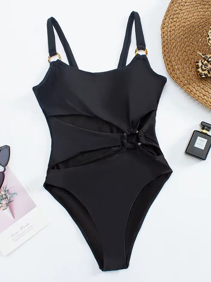 2026 Maillot de bain une pièce sexy uni pour femme