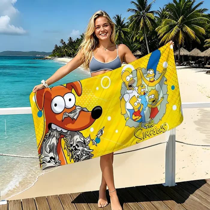 Serviette de plage Cartoon T-The S-Simpsons
