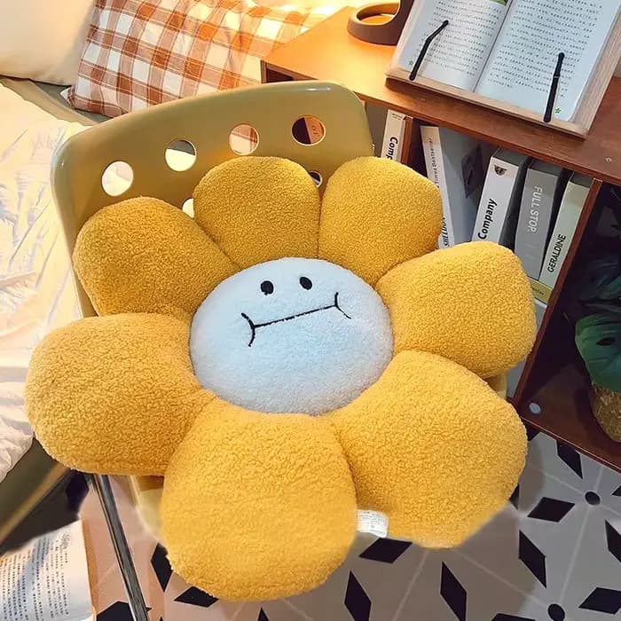 Coussin de siège décoratif tournesol
