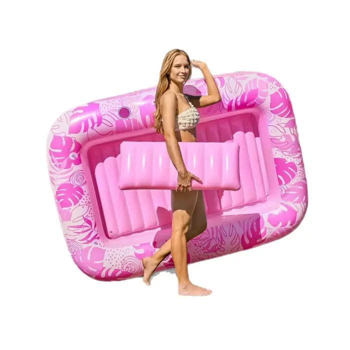 Bain de bronzage gonflable pour adultes, grand lit de bronzage gonflable, lit d'eau gonflable, piscine de repos 177X116cm