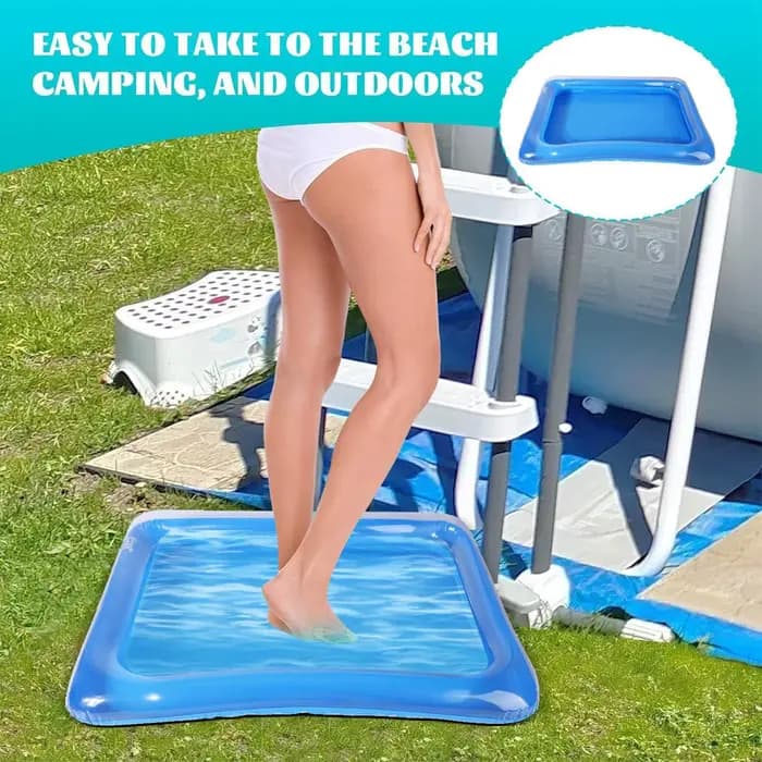 Bassin de lavage de pieds gonflable pour piscine, bac de rinçage pour enfants, adolescents, adultes, propriétaires de maison, voyageurs, plage, camping