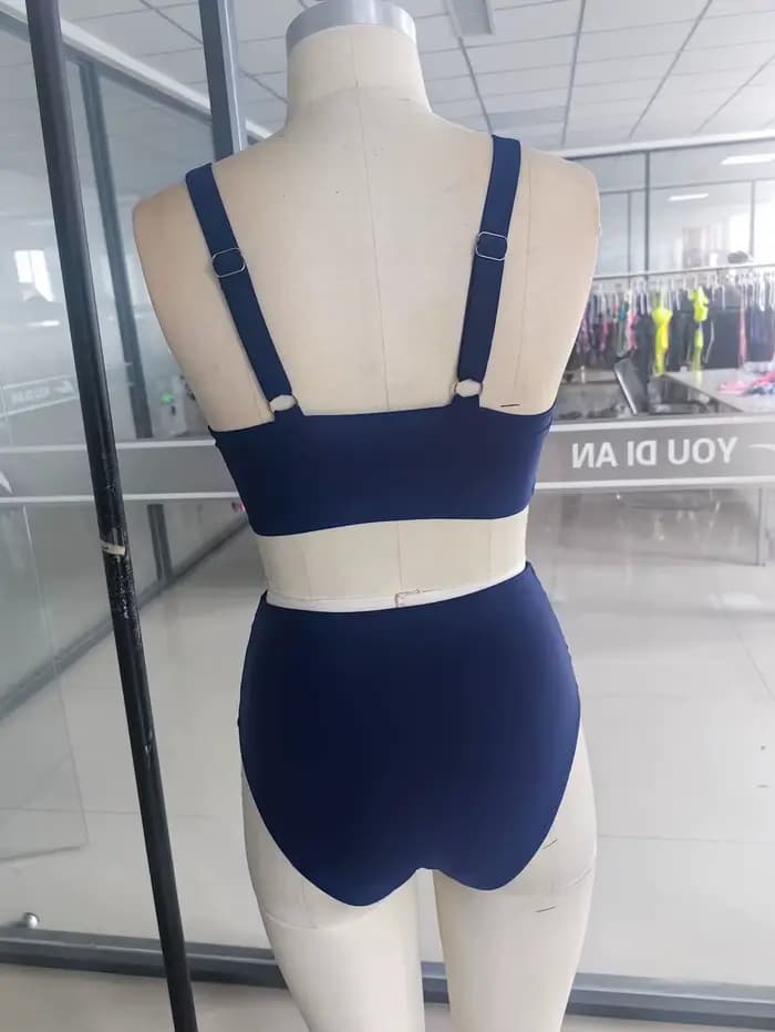 Maillots de bain bikini pour femmes 2026 – Ensembles deux pièces taille haute sans bretelles – Vêtements