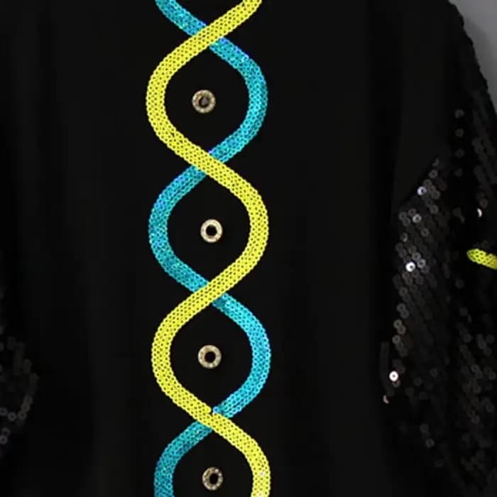 Nouvelle Arrivée T-shirt Long Coréen d'Été à Manches Courtes pour Femme, Coupe Ample, Dos Nu, Paillettes, Style Étudiant, Tendance, Polyvalent, Hauts Mi-manches pour Femme