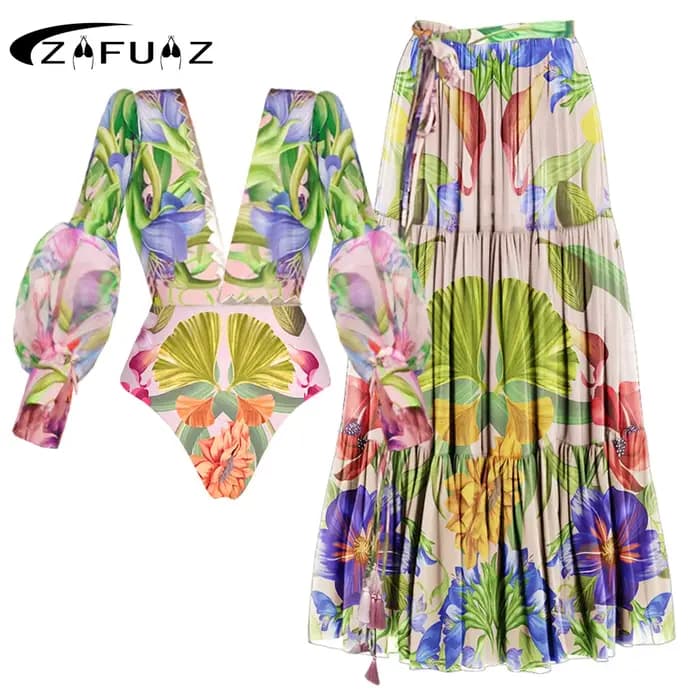 Maillot de bain une pièce imprimé floral