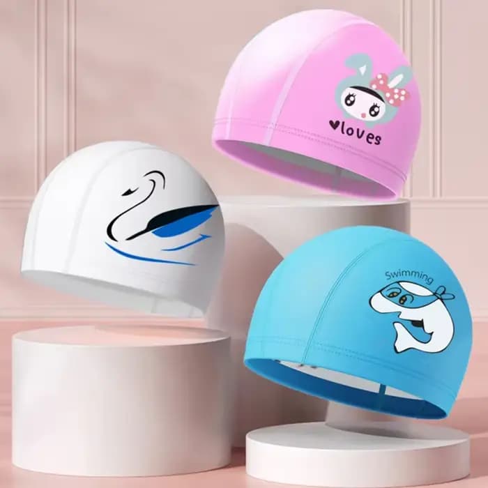 Bonnet de bain dessin animé pour enfants