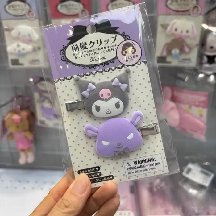 Kawaii Sugarbunnies épingle à cheveux dessin animé Kuromi ma mélodie douce fille frange pince latérale créative cannelle pinces à cheveux cadeaux de noël