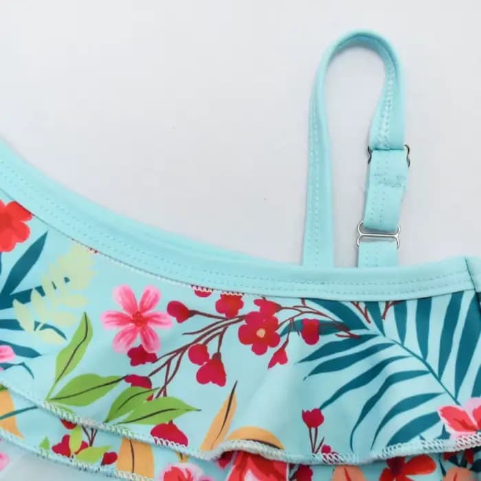 Maillot de bain une pièce pour filles, motif dessin animé Moana, mignon, Kawaii, pour la plage, bleu, bikini, 3-7 ans, nouvelle collection