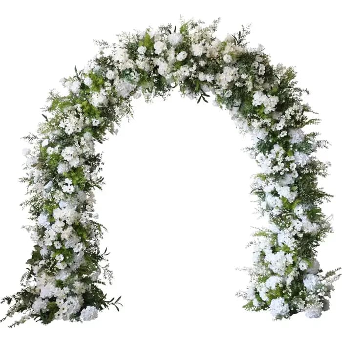 Arrangement floral pour arc de mariage, toile de fond pour photographie de bienvenue, support de fleurs, arrangement floral, fleurs artificielles pour lieu