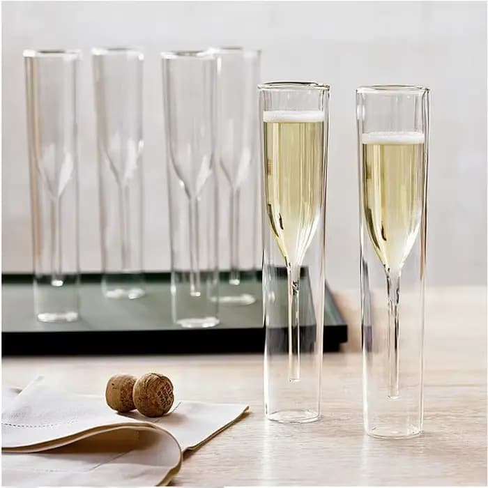 Verre à Champagne à Double Paroi, Gobelet Fluiten, Tulipe à Bulles, Cocktail, Toast, Bodum Thule Xicaras Copo