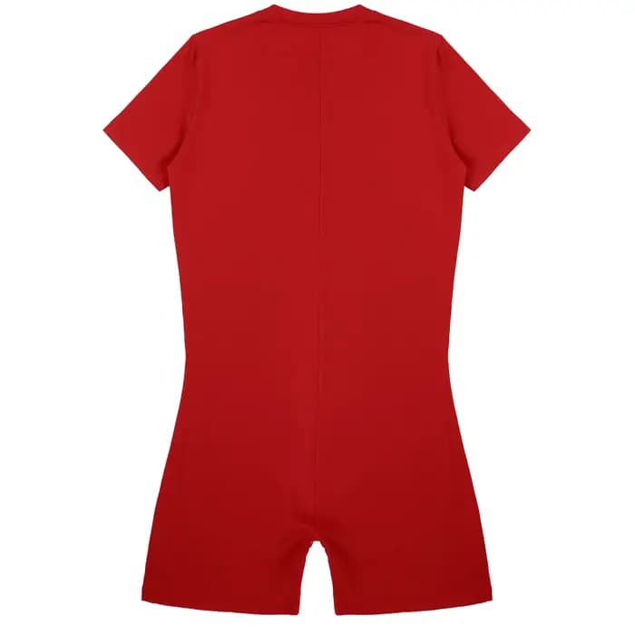 Maillot de bain à col rond pour hommes, manches courtes, combinaison, maillots de bain décontractés, fermeture éclair invisible, une pièce, barboteuses, combinaisons d'été sportives