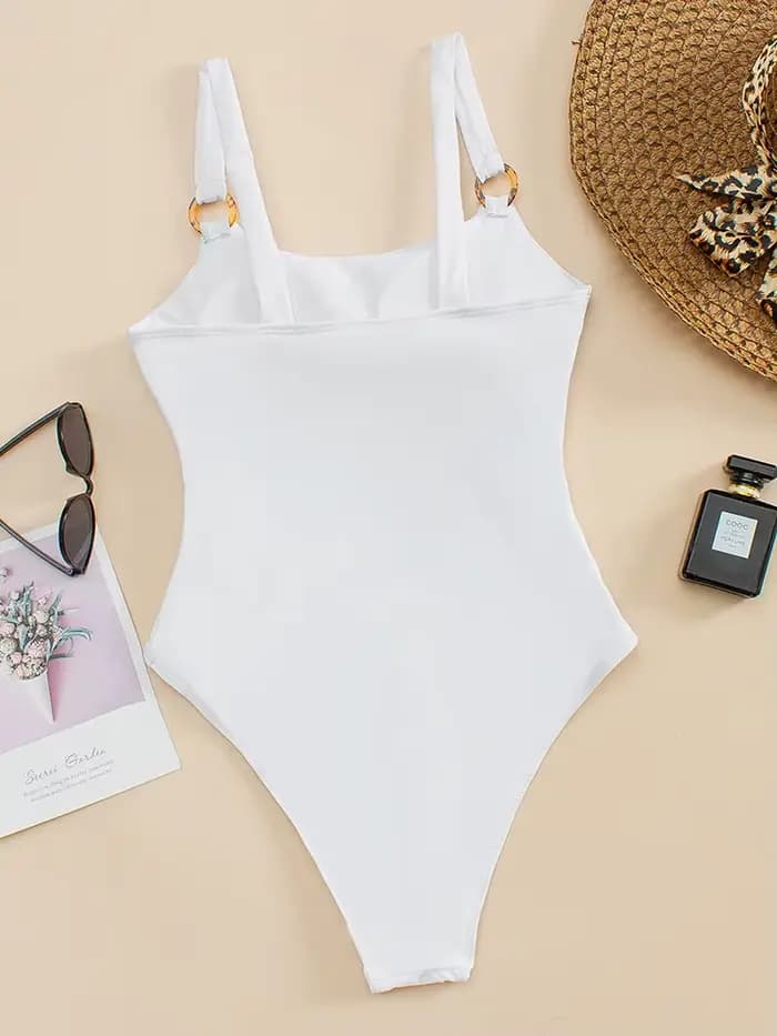 2026 Maillot de bain une pièce sexy uni pour femme