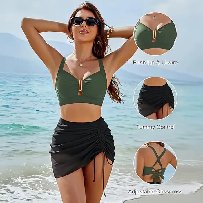 Ensemble bikini deux pièces pour femme