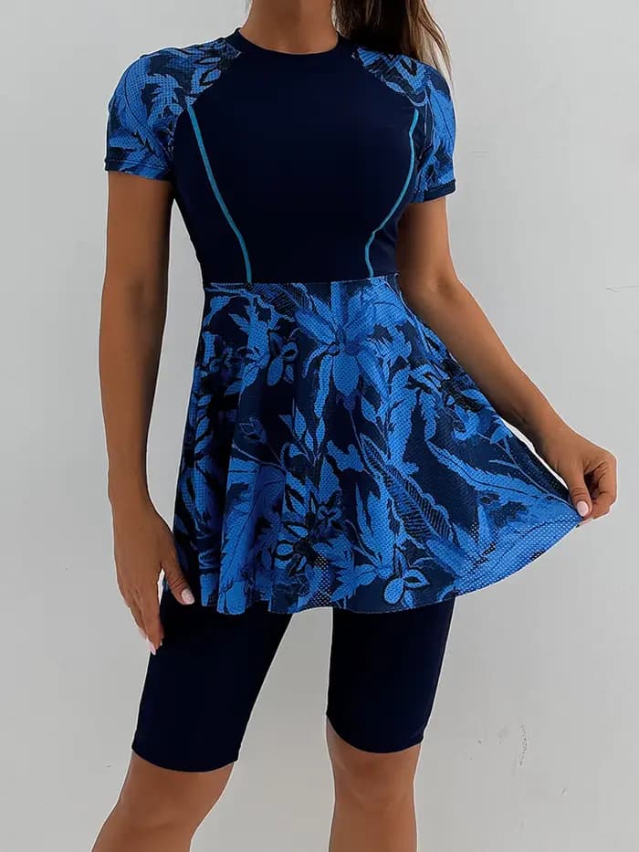 Maillot de bain deux pièces imprimé Tankini