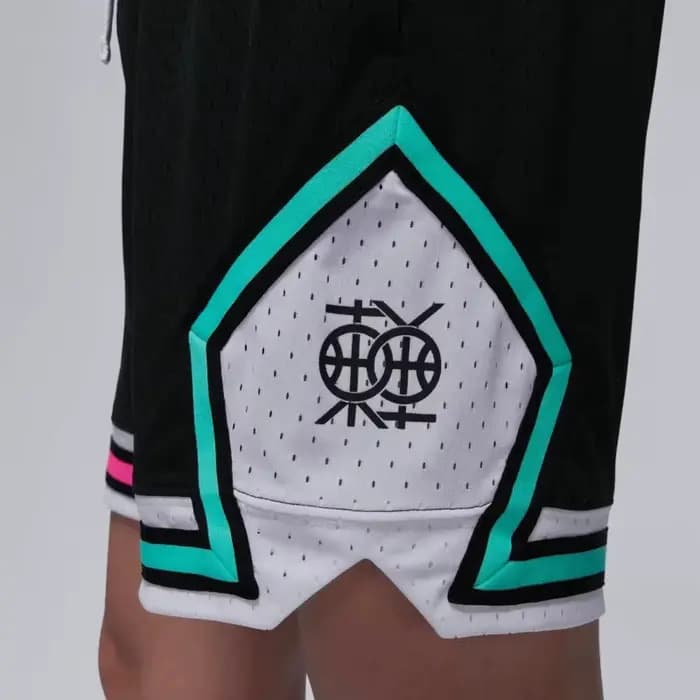 Jordan Short de sport décontracté à séchage rapide avec cordon de serrage à la taille élastique pour homme, noir HF6592-010
