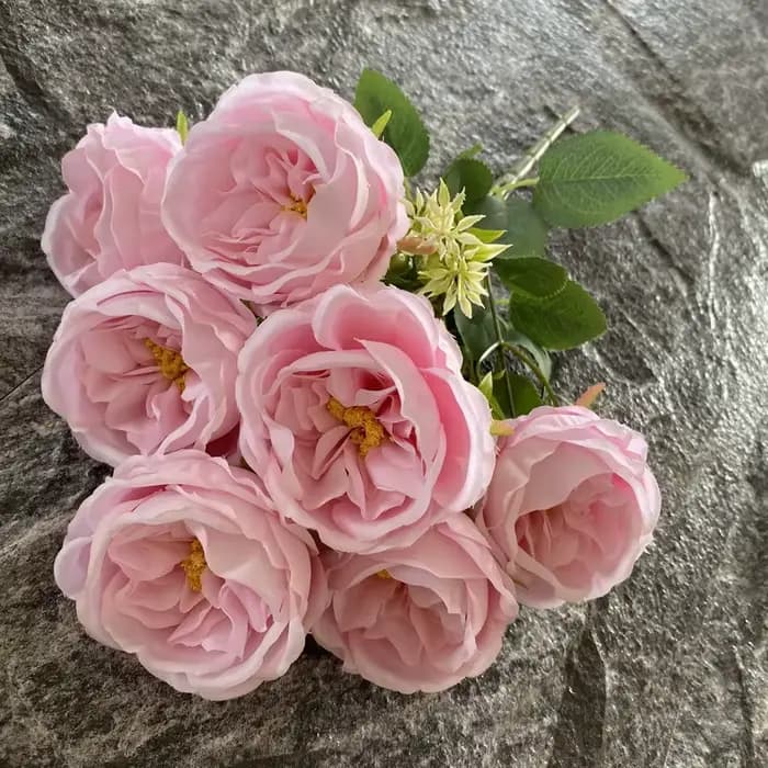 Bouquet de Roses Artificielles, Accessoires de Photographie de Mariage, Fleur pour Maison, Salon, Jardin, Hôtel, Bureau, Décoration de Poubelle Rose Bleue