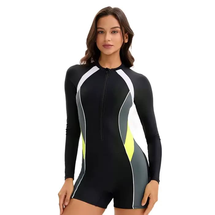 Maillot de bain une pièce à manches longues pour femme