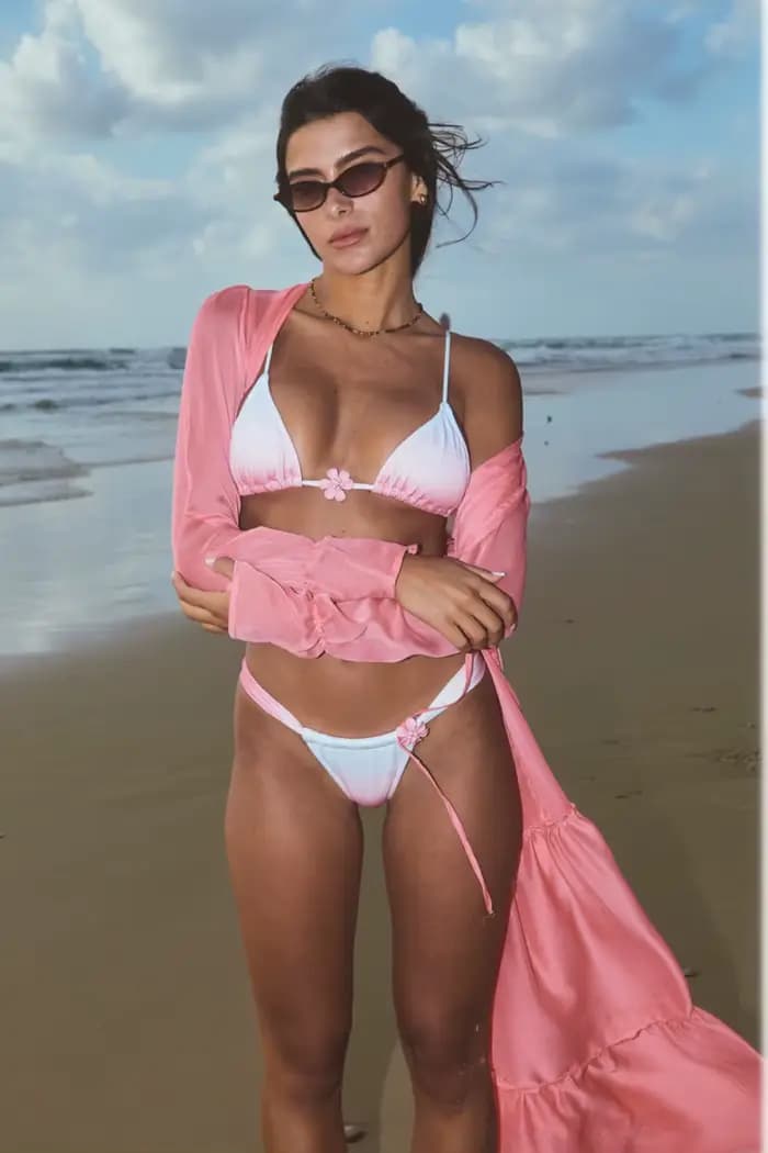2025 nouveau 3pack Sexy dégradé Micro Bikini avec couverture maillots de bain femmes à lacets maillot