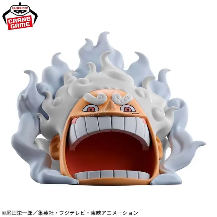 Bandai One Piece : combattre la vie! Monkey D. Luffy - Gear 5 Support pour téléphone Gfigurine fonctionnel/Boîte de rangement/Porte-stylo conteneur