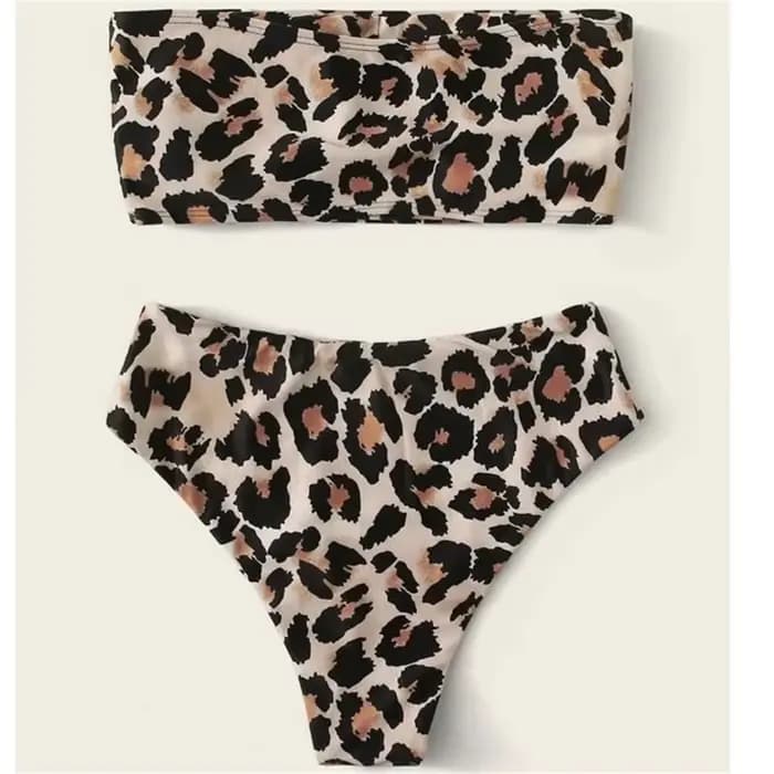 Cikini-Costume de bikini sexy à imprimé léopard pour femme, soutien-gorge push-up, taille basse, plage fendue, brésilienne, mode, nouveau, 2020