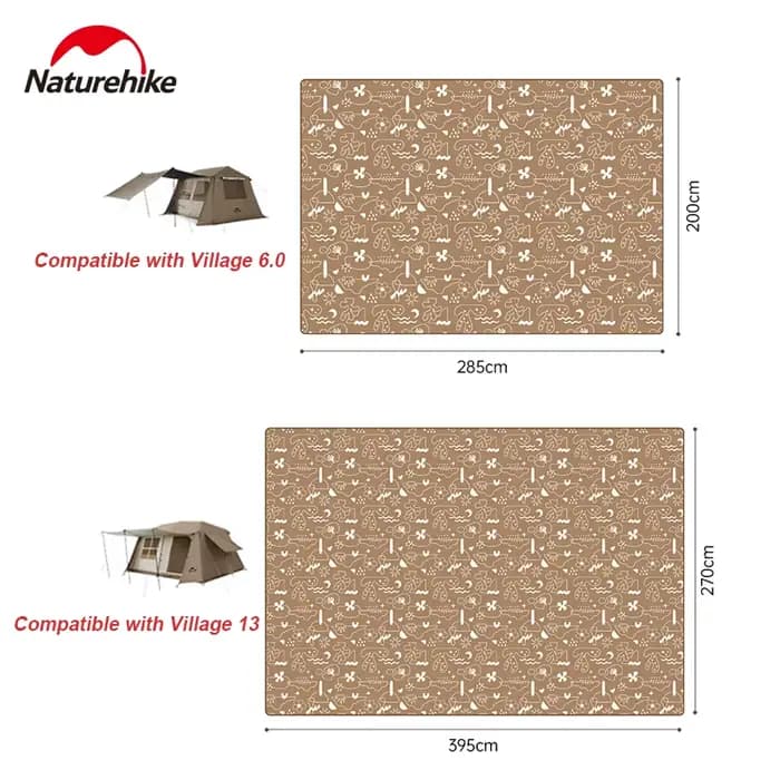 Natureifa-Tapis de plage imperméable pour 5 à 8 personnes
