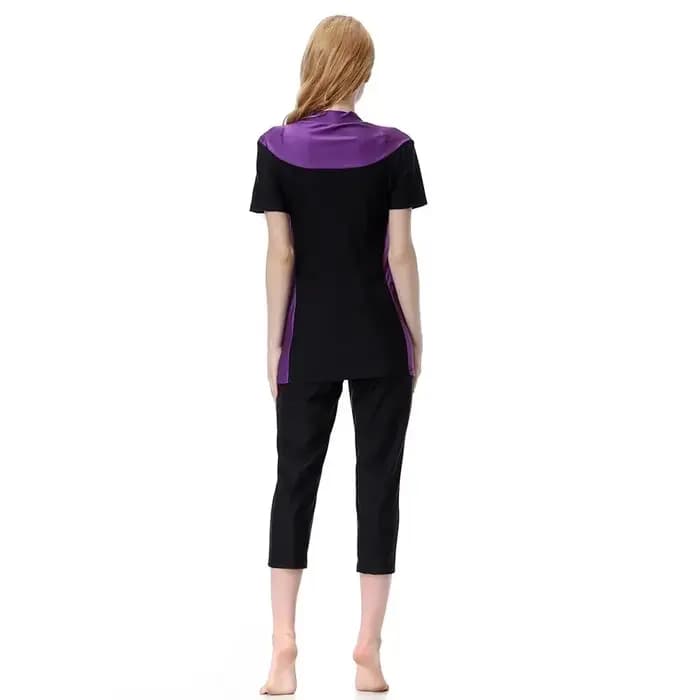Maillot de bain Burkini islamique pour femme, tenue de natation, voile, modeste, à la mode, ensemble 3 pièces