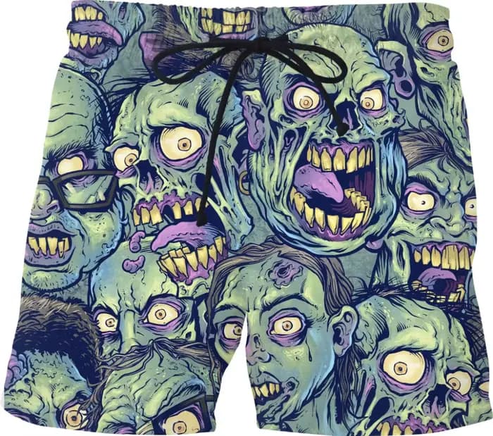 Séchage rapide été hommes Siwmwear hommes plage conseil Shorts hommes noir crâne maillots de bain vêtements de plage crâne shorts