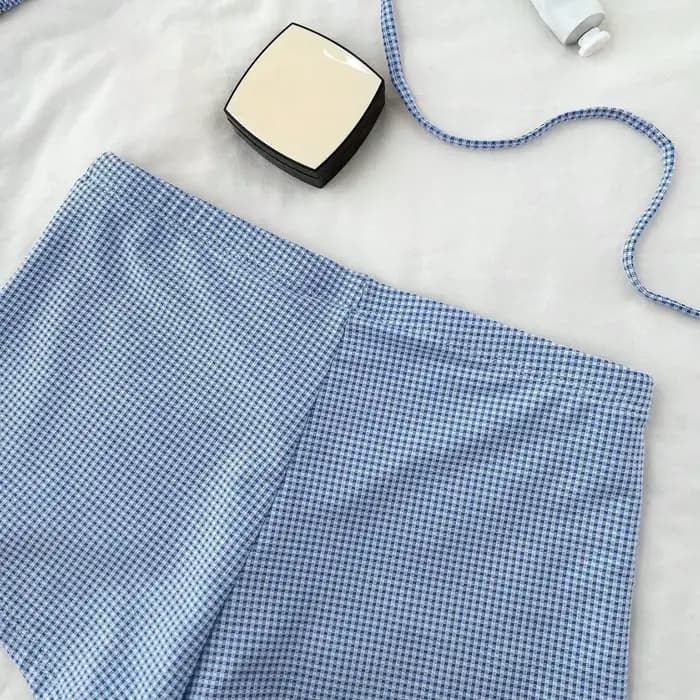 Maillot de bain tankini à carreaux 2026 pour femme