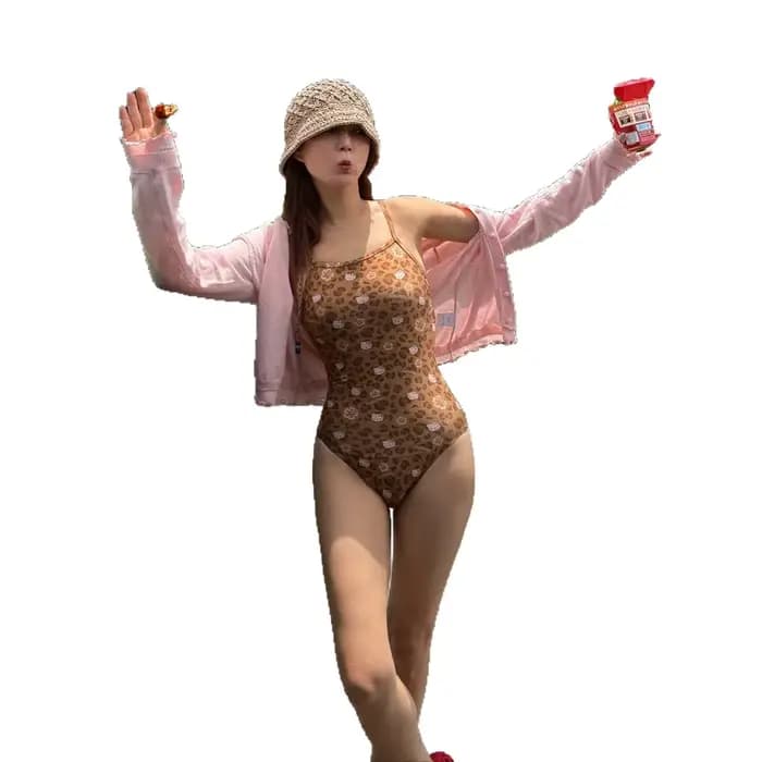 Maillot de bain une pièce Hello Kitty pour femme