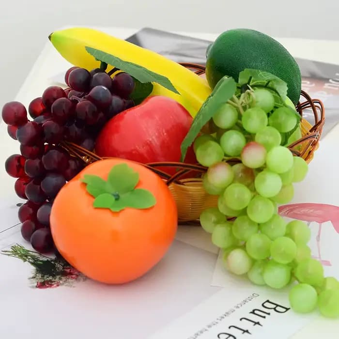 Faux fruits décoratifs en mousse, pomme, citron, pêche, Orange, fruits artificiels en plastique pour la décoration de la maison, accessoires de photographie
