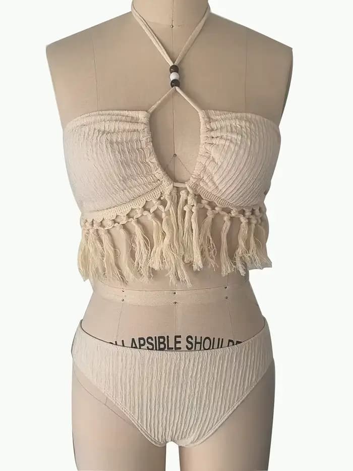Maillot de bain 2 pièces à glands sexy pour femmes