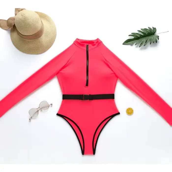 Maillot de bain une pièce à manches longues pour femme