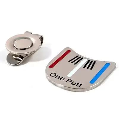 Lot de 6 pièces, marque de balle de Golf Design One Putt plus Clip de chapeau de Golf magnétique marqueur de Golf livraison directe